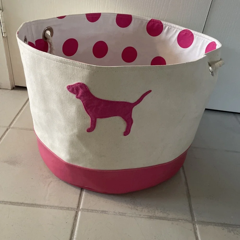 Victoria's Secret Pink Store Display Canvas Large Bin Prop Collectible Rare